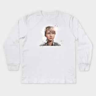 Low poly Kara Kids Long Sleeve T-Shirt